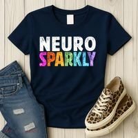 Neuro Sparkly Neurodivergent Neurodivergence ADHD ASD Women's T-Shirt thumb 3