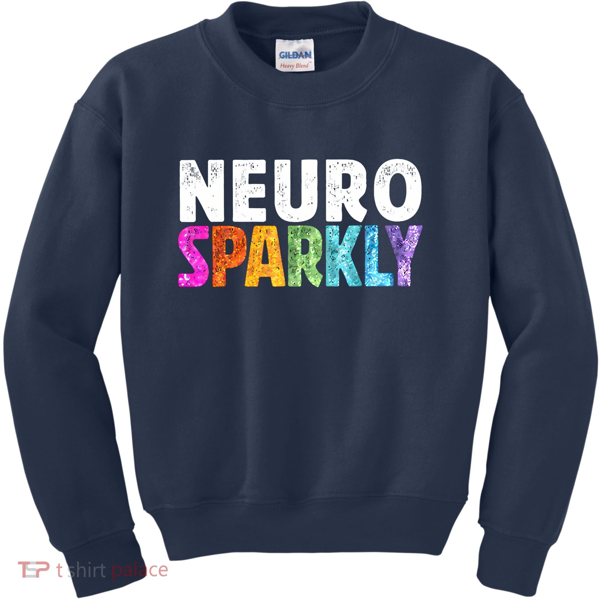 Neuro Sparkly Neurodivergent Neurodivergence ADHD ASD Kids Sweatshirt