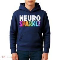 Neuro Sparkly Neurodivergent Neurodivergence ADHD ASD Kids Hoodie thumb 4