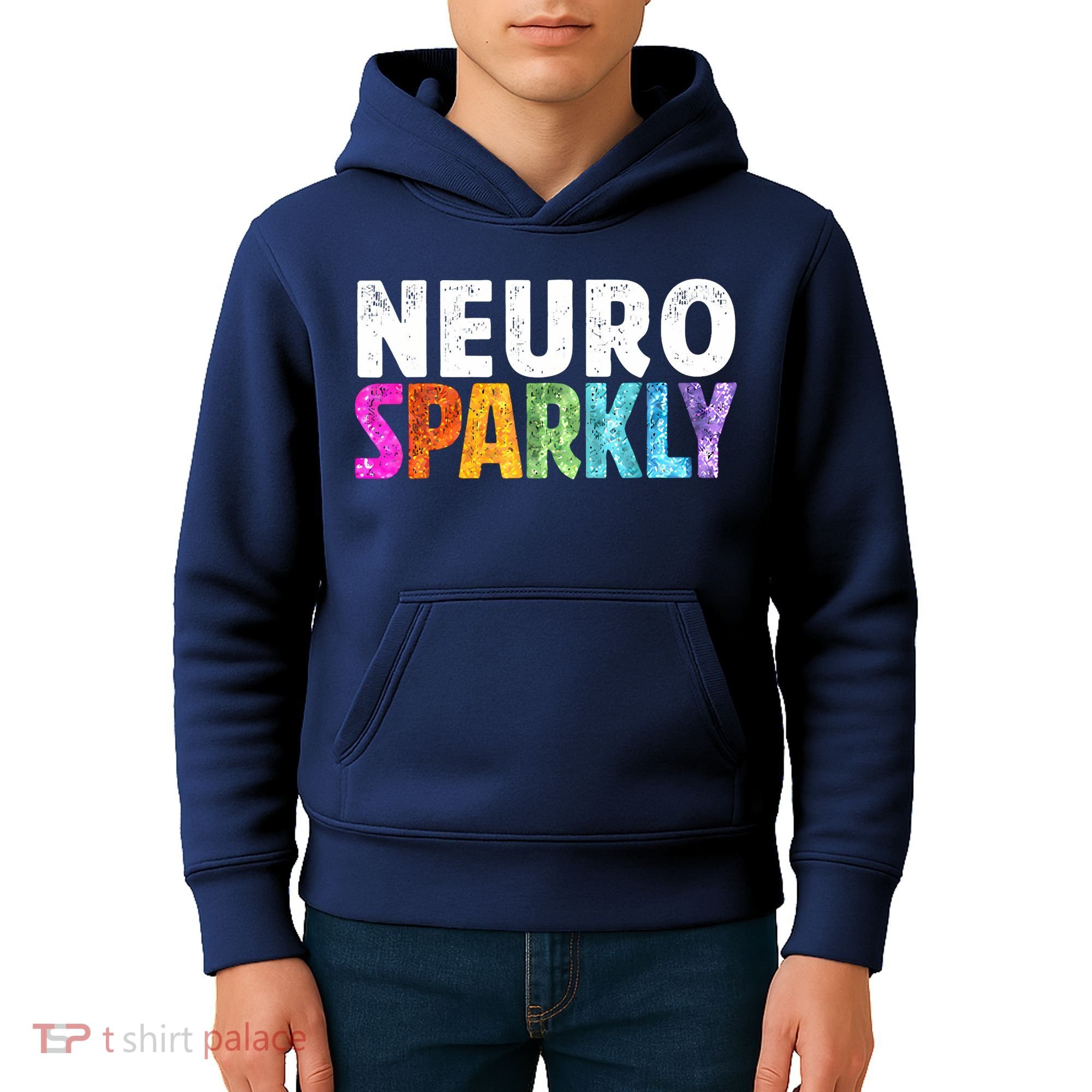 Neuro Sparkly Neurodivergent Neurodivergence ADHD ASD Kids Hoodie
