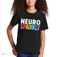 Neuro Sparkly Neurodivergent Neurodivergence ADHD ASD Kids T-Shirt thumb 2