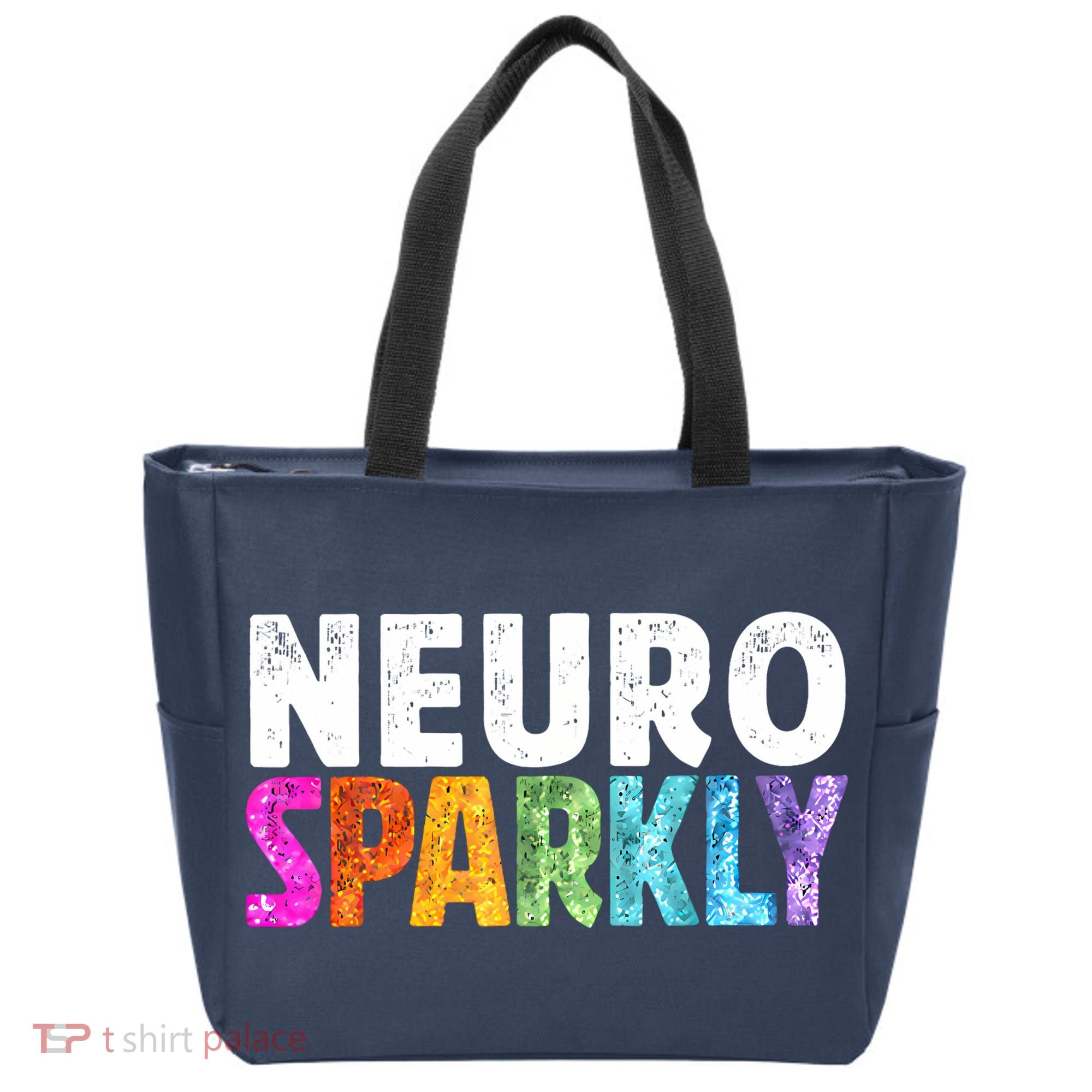 Neuro Sparkly Neurodivergent Neurodivergence ADHD ASD Tote Bag