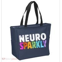 Neuro Sparkly Neurodivergent Neurodivergence ADHD ASD Tote Bag thumb 2