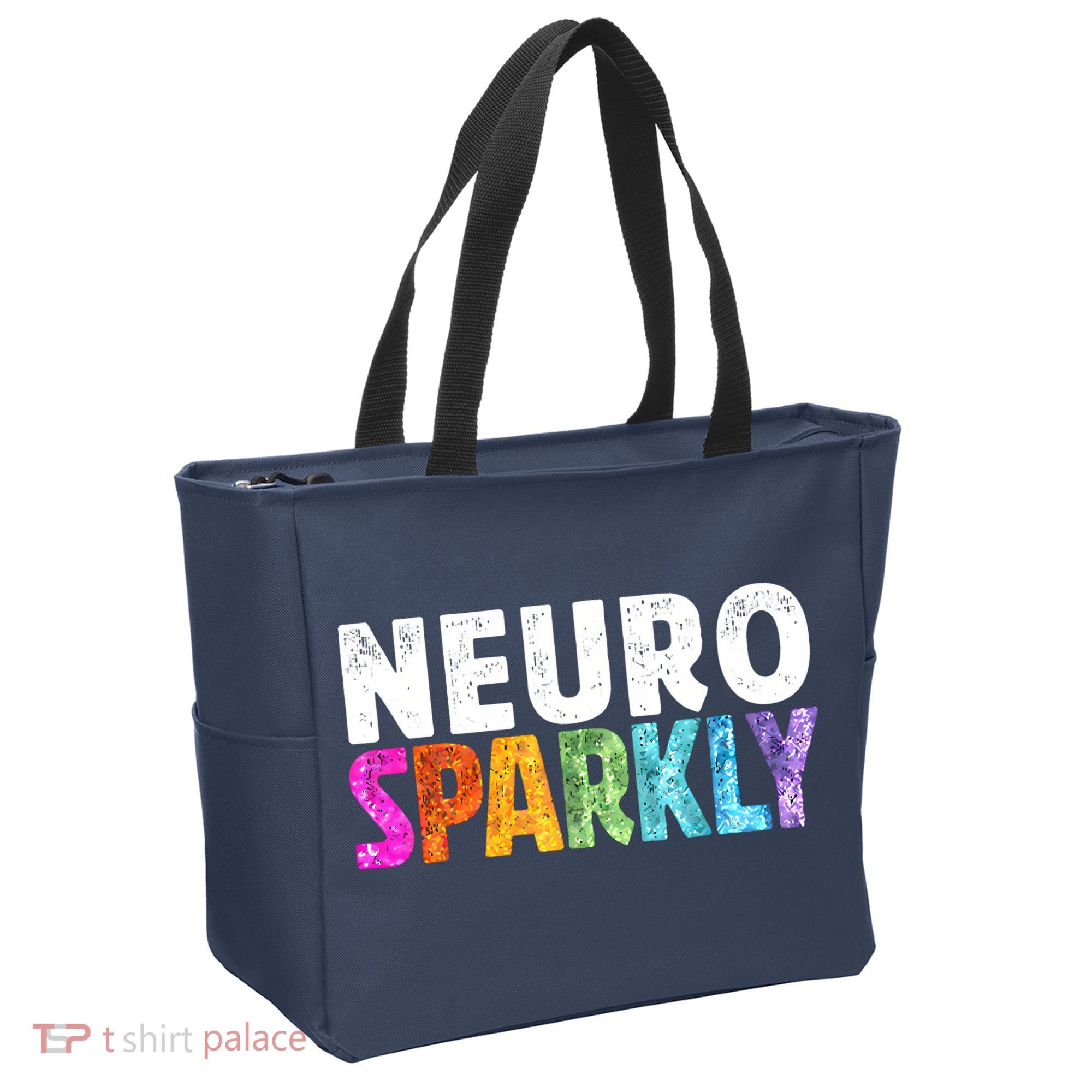 Neuro Sparkly Neurodivergent Neurodivergence ADHD ASD Tote Bag