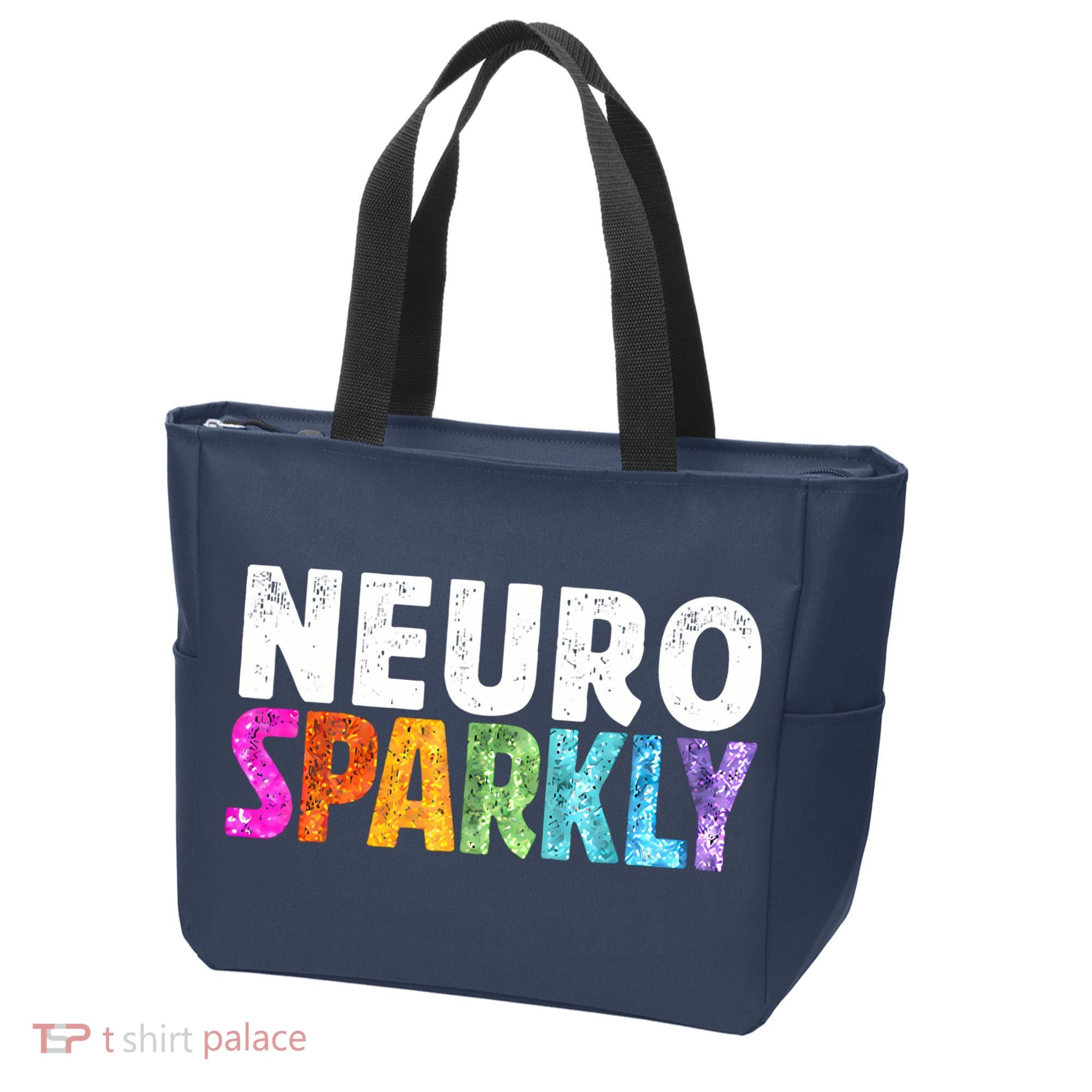 Neuro Sparkly Neurodivergent Neurodivergence ADHD ASD Tote Bag