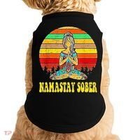 Namastay Sober Na Aa 12 Step Recovery Narcotics Anonymous Doggie Tank thumb 0