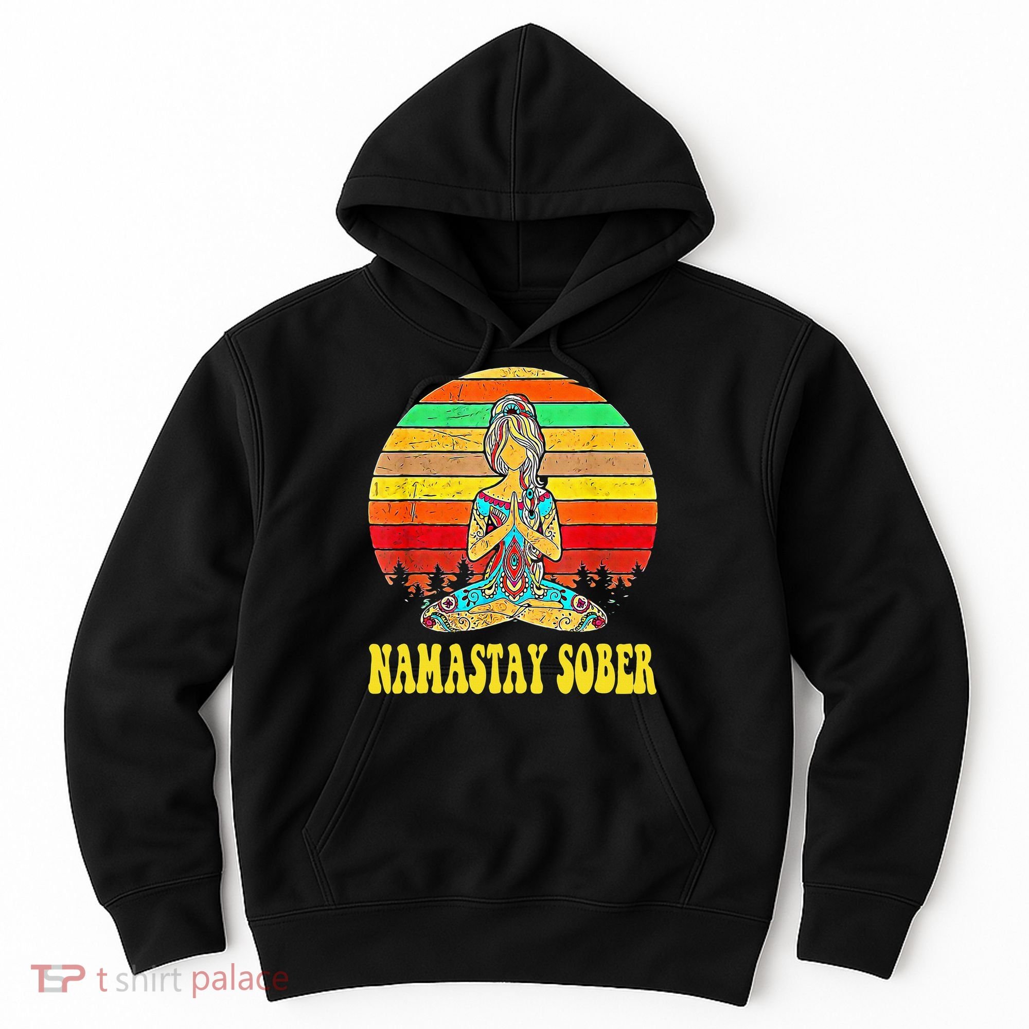 Namastay Sober Na Aa 12 Step Recovery Narcotics Anonymous Hoodie