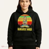 Namastay Sober Na Aa 12 Step Recovery Narcotics Anonymous Hoodie thumb 5