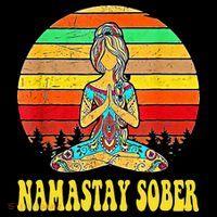 Namastay Sober Na Aa 12 Step Recovery Narcotics Anonymous Long Sleeve Shirt thumb 2