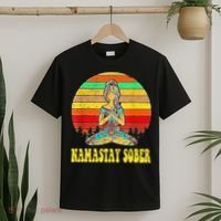 Namastay Sober Na Aa 12 Step Recovery Narcotics Anonymous T-Shirt thumb 2