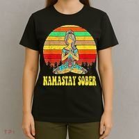 Namastay Sober Na Aa 12 Step Recovery Narcotics Anonymous T-Shirt thumb 4