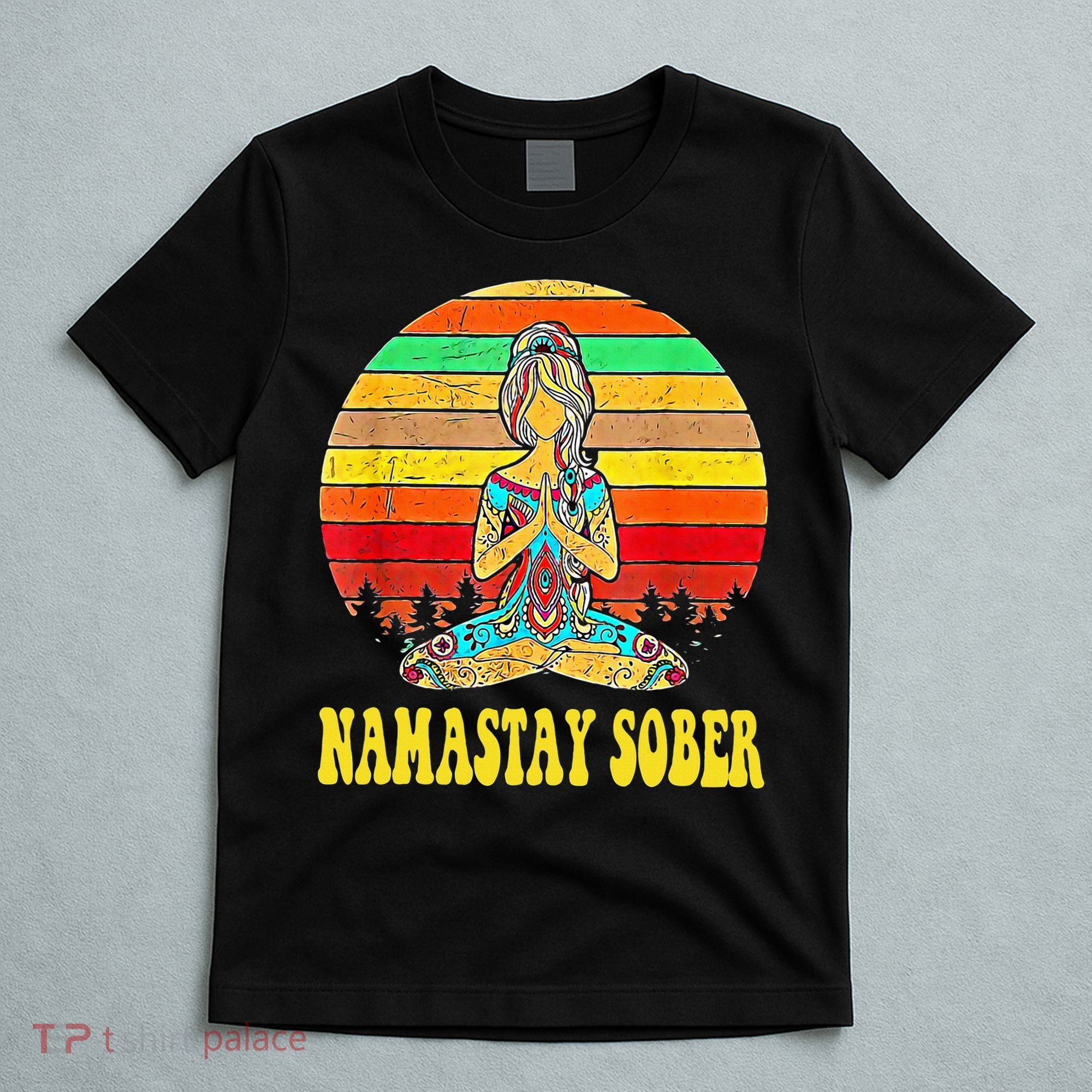 Namastay Sober Na Aa 12 Step Recovery Narcotics Anonymous T-Shirt