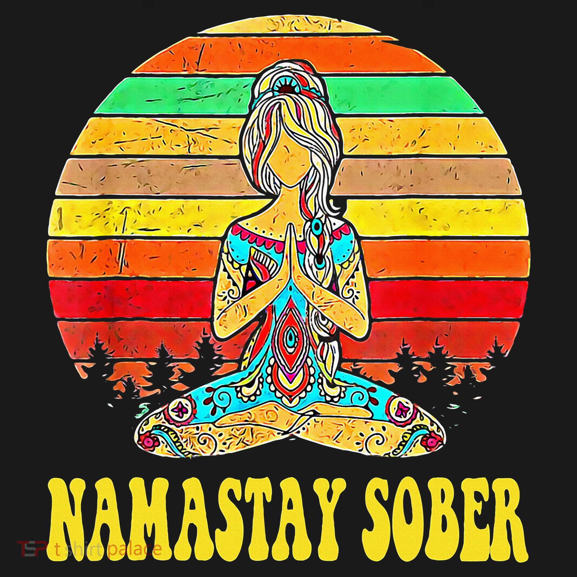 Namastay Sober Na Aa 12 Step Recovery Narcotics Anonymous Bucket Hat