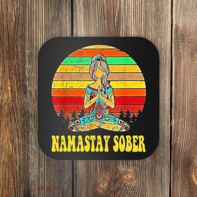 Namastay Sober Na Aa 12 Step Recovery Narcotics Anonymous Coaster