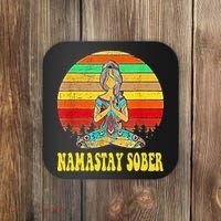 Namastay Sober Na Aa 12 Step Recovery Narcotics Anonymous Coaster thumb 0