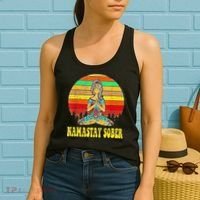 Namastay Sober Na Aa 12 Step Recovery Narcotics Anonymous Women's Tank Top thumb 2