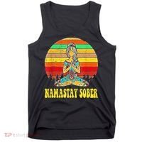 Namastay Sober Na Aa 12 Step Recovery Narcotics Anonymous Tank Top thumb 0