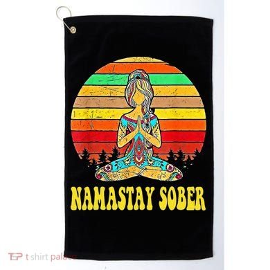 Namastay Sober Na Aa 12 Step Recovery Narcotics Anonymous Golf Towel