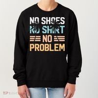 No Shoes No Problem Coconut Tree Country Music Women's Sweatshirt thumb 0