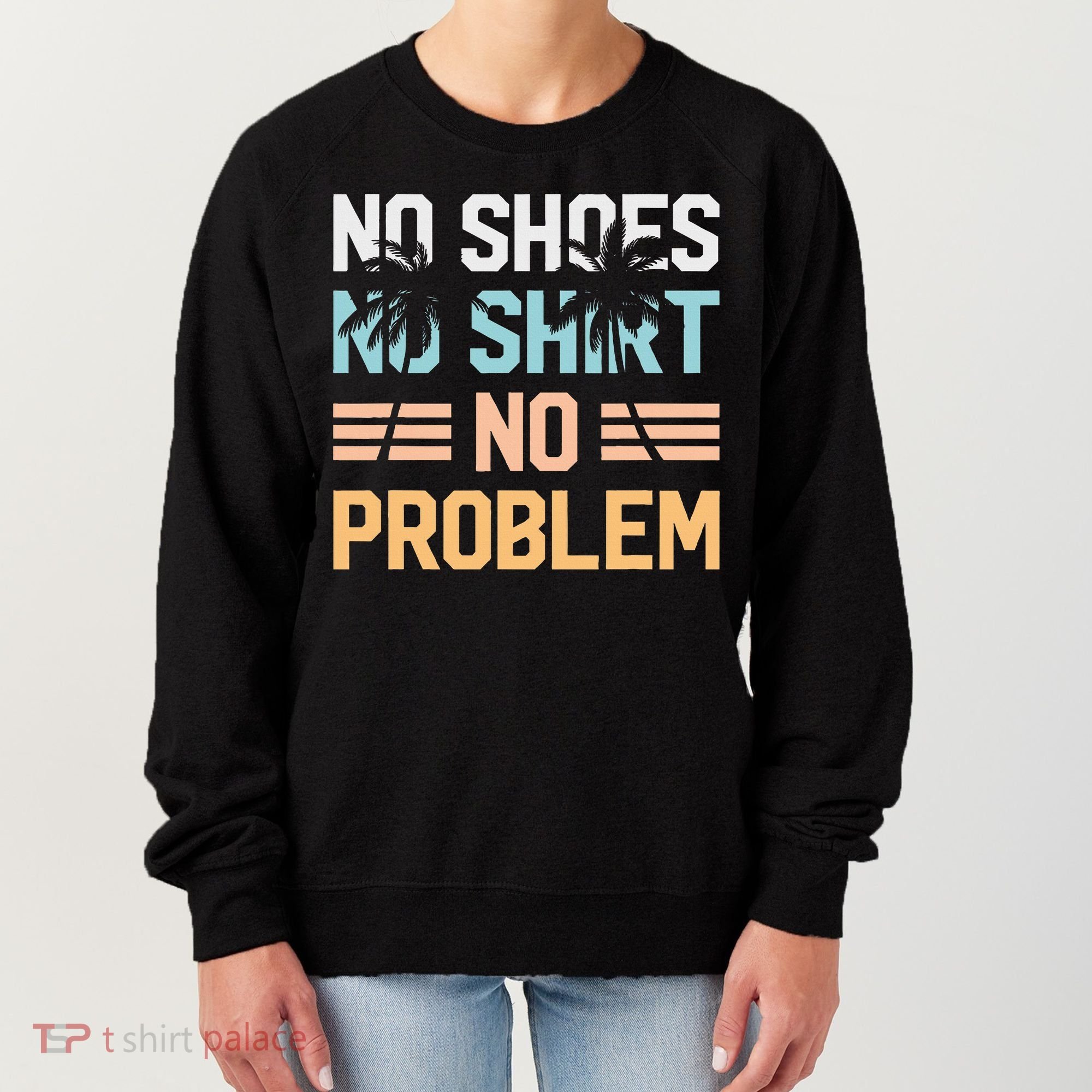 No Shoes No Problem Coconut Tree Country Music Women's Sweatshirt