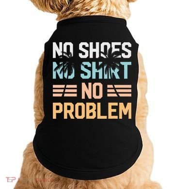 No Shoes No Problem Coconut Tree Country Music Doggie Tank