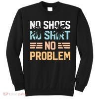 No Shoes No Problem Coconut Tree Country Music Sweatshirt thumb 0