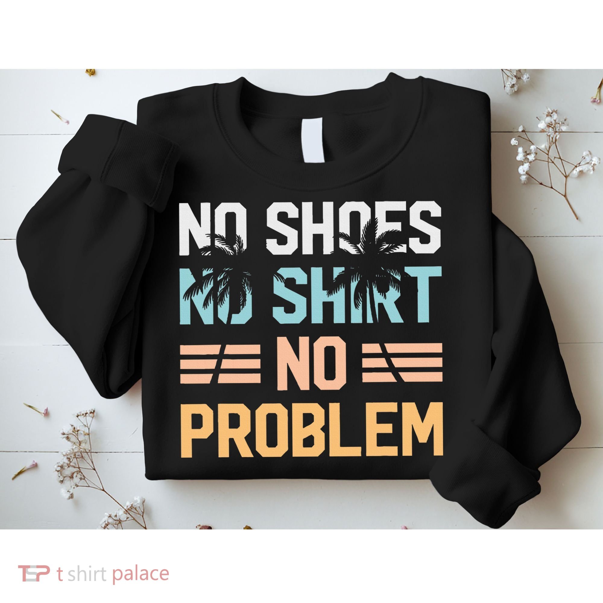 No Shoes No Problem Coconut Tree Country Music Sweatshirt