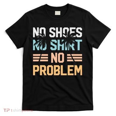 No Shoes No Problem Coconut Tree Country Music T-Shirt