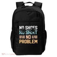 No Shoes No Problem Coconut Tree Country Music Backpack thumb 0
