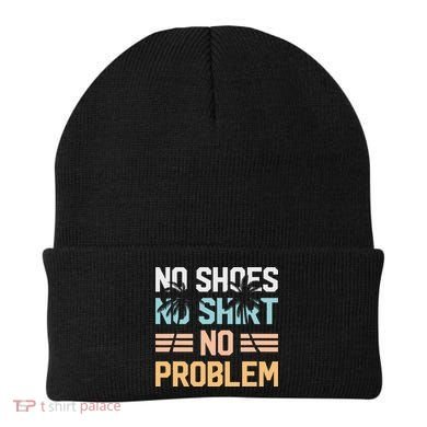 No Shoes No Problem Coconut Tree Country Music Beanie