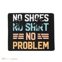 No Shoes No Problem Coconut Tree Country Music Mousepad thumb 0