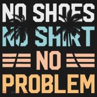 No Shoes No Problem Coconut Tree Country Music Mousepad thumb 1