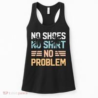 No Shoes No Problem Coconut Tree Country Music Women's Tank Top thumb 0