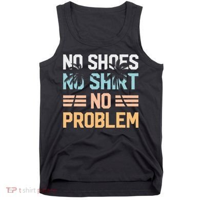 No Shoes No Problem Coconut Tree Country Music Tank Top
