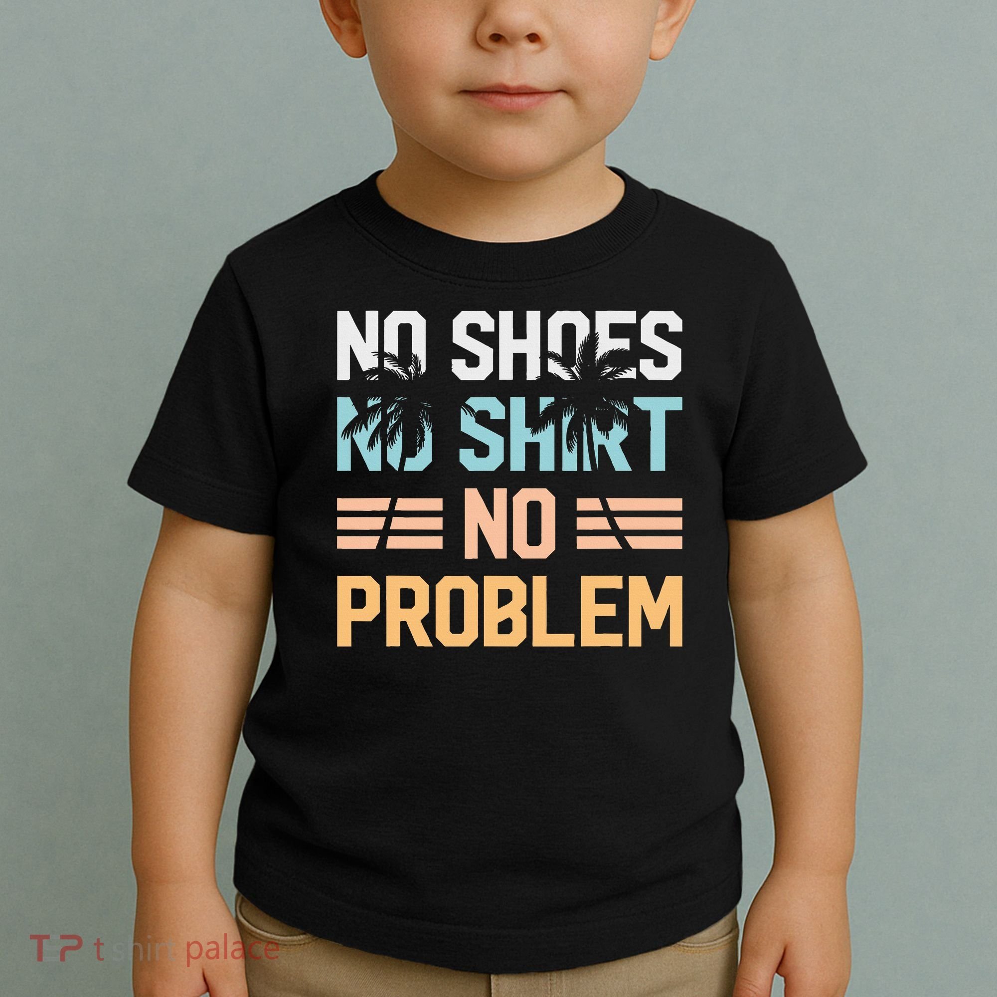 No Shoes No Problem Coconut Tree Country Music Toddler T-Shirt