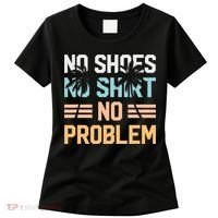No Shoes No Problem Coconut Tree Country Music Women's T-Shirt thumb 0