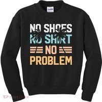 No Shoes No Problem Coconut Tree Country Music Kids Sweatshirt thumb 0