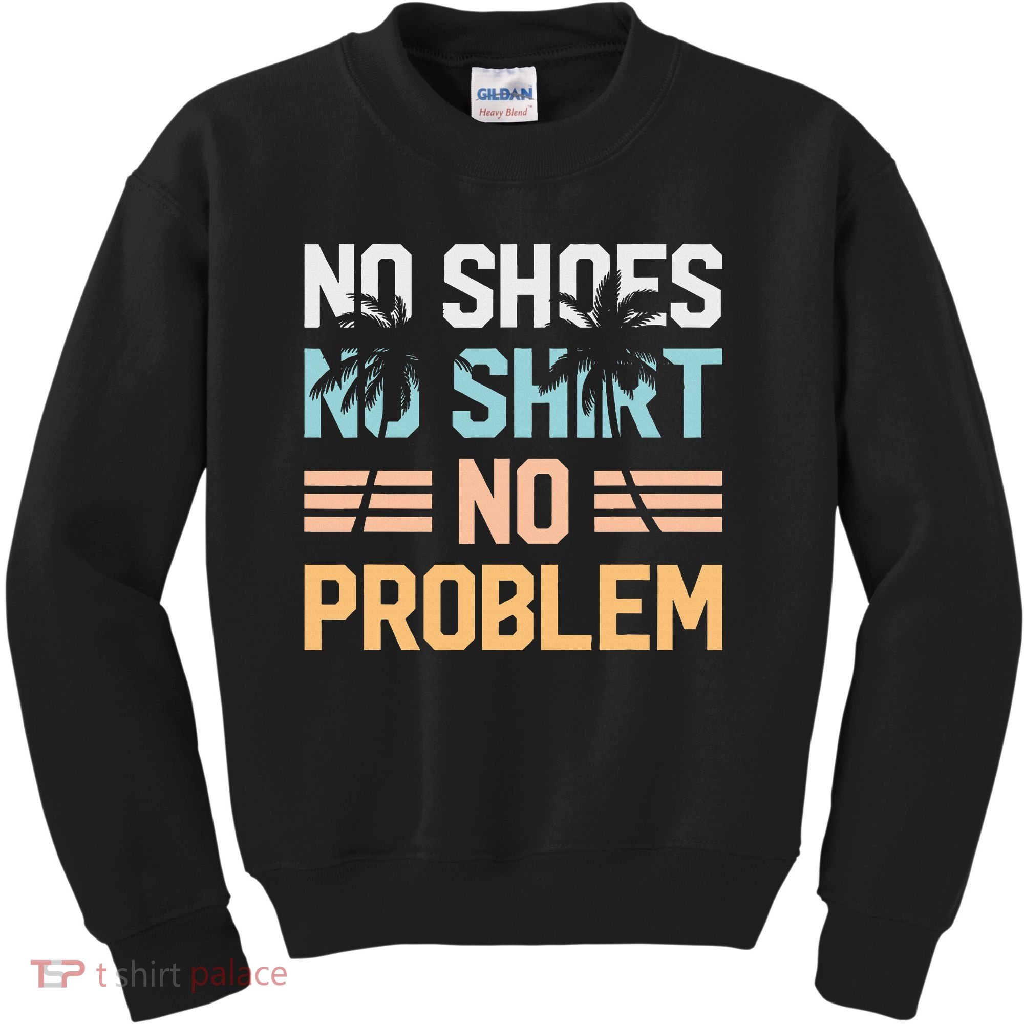 No Shoes No Problem Coconut Tree Country Music Kids Sweatshirt