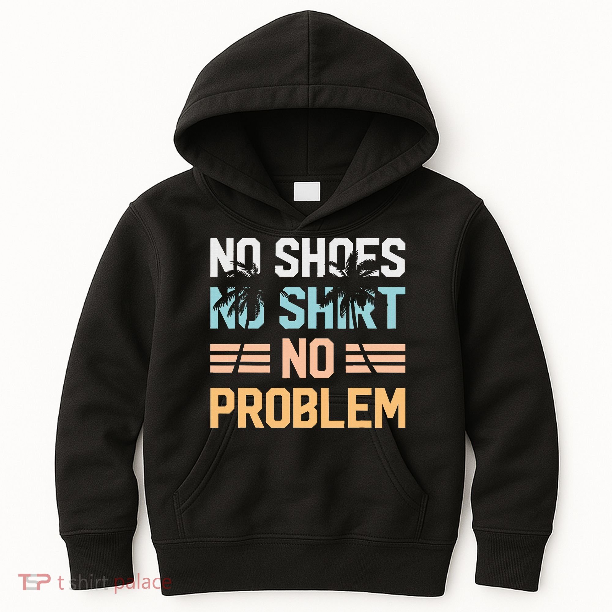 No Shoes No Problem Coconut Tree Country Music Kids Hoodie