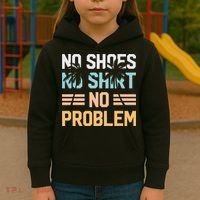 No Shoes No Problem Coconut Tree Country Music Kids Hoodie thumb 3