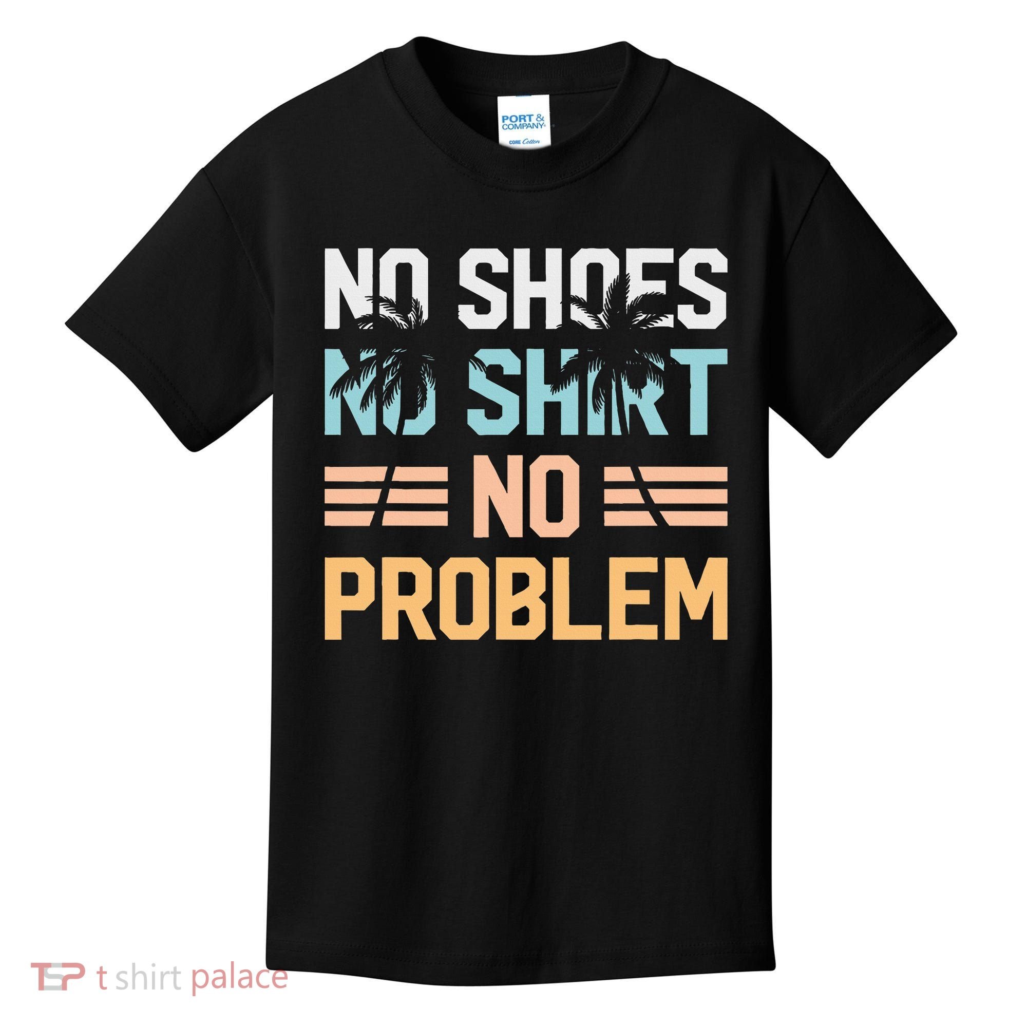 No Shoes No Problem Coconut Tree Country Music Kids T-Shirt