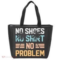 No Shoes No Problem Coconut Tree Country Music Tote Bag thumb 0