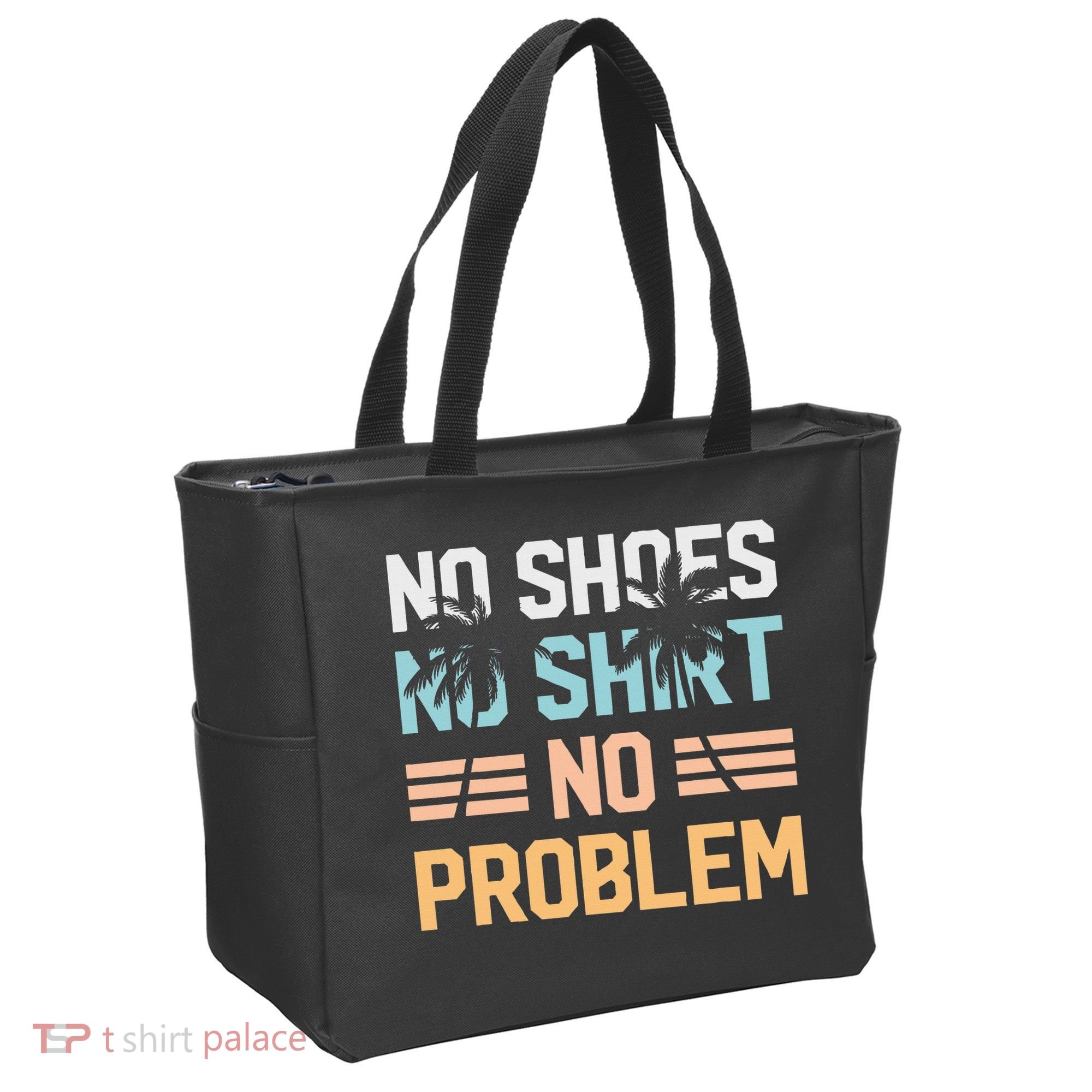 No Shoes No Problem Coconut Tree Country Music Tote Bag
