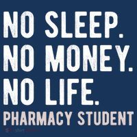 No Sleep No Money No Life Pharmacy Student Funny PharmD Gag T-Shirt thumb 7