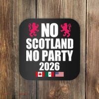 No Scotland No Party 2026 Coaster thumb 0