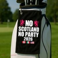 No Scotland No Party 2026 Golf Towel thumb 2