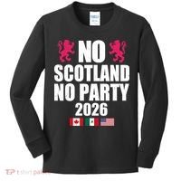 No Scotland No Party 2026 Kids Long Sleeve Shirt thumb 0
