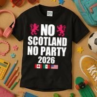 No Scotland No Party 2026 Kids T-Shirt thumb 3