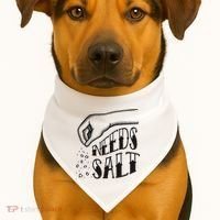 Needs Salt USA-Made Doggie Bandana thumb 1