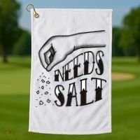 Needs Salt Golf Towel thumb 1